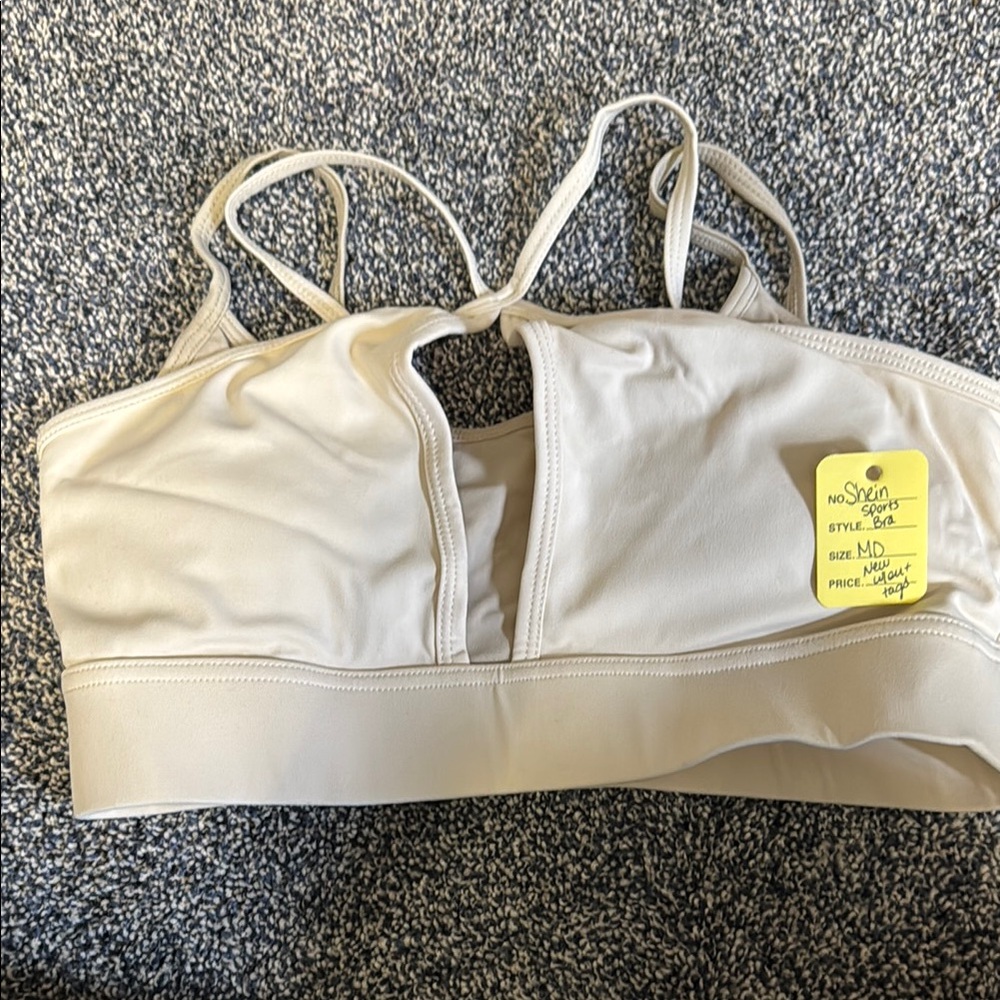 Cream Drawstring Pants